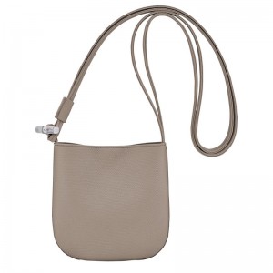 Longchamp Le Roseau S Leather Crossbody Veske Dame Clay | NOXY8965