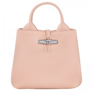 Longchamp Le Roseau S Leather Håndveske Dame Ballerina | NOQM9101