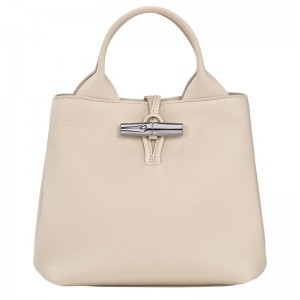 Longchamp Le Roseau S Leather Håndveske Dame Paper | NOKO9083