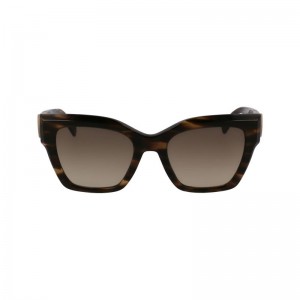 Longchamp Organic acetate Solbriller Dame Grønn | NOCT7926