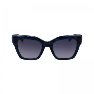 Longchamp Organic acetate Solbriller Dame Blå | NOQM7904