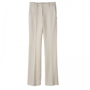 Longchamp Suit Jersey Bukse Dame Ecru | NOQM7696