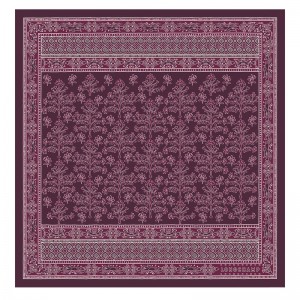 Longchamp Tree of Life Silk 50 OTHER Skjerf Dame Eggplant | NORV8109