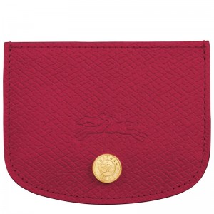 Longchamp Épure Leather Kortholder Dame Magenta | NOTC8524